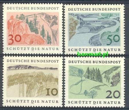 Znaczek Niemcy 1969 Mi 591-594 Czyste **