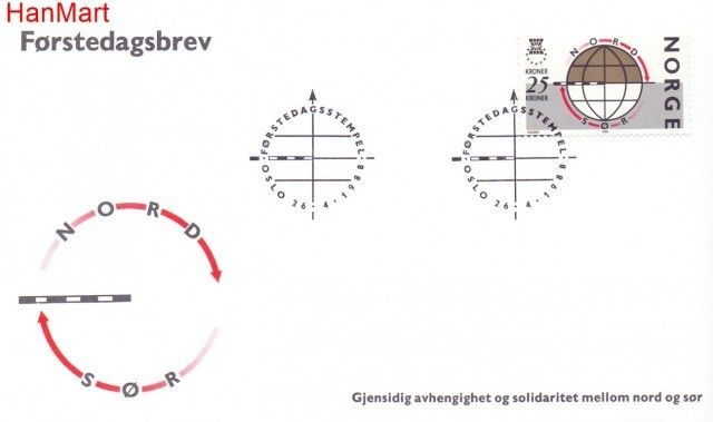 Znaczek Norwegia 1988 Mi 995 FDC