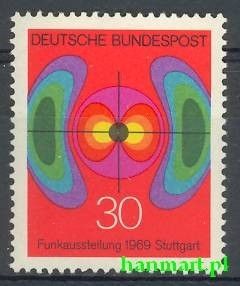 Niemcy 1969 Mi 599 Czyste **