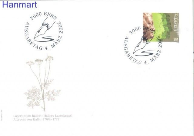 Znaczek Szwajcaria 2008 Mi 2055 FDC