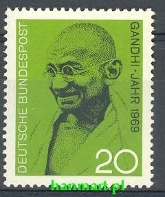 Znaczek Niemcy 1969 Mi 608 Czyste **
