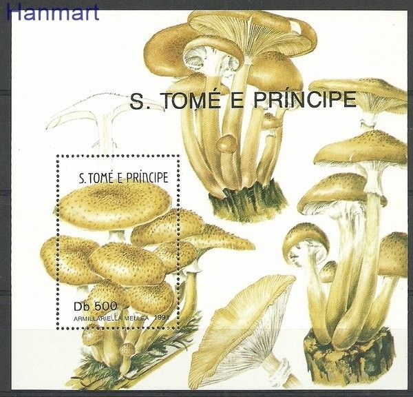 Znaczek Wyspy Św. Tomasza i Książęca 1991 Mi bl 260 Czyste **