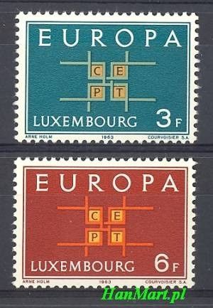 Znaczek Luksemburg 1963 Mi 680-681 Czyste **