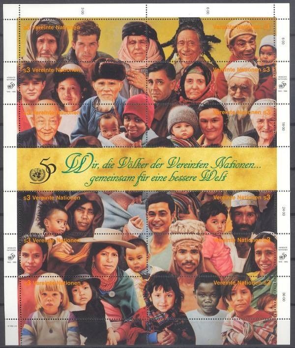 Znaczek Narody Zjednoczone Wiedeń 1995 Mi 190-201 Czyste **