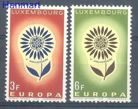 Znaczek Luksemburg 1964 Mi 697-698 Czyste **