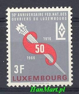 Znaczek Luksemburg 1966 Mi 723 Czyste **