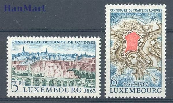 Znaczek Luksemburg 1967 Mi 746-747 Czyste **
