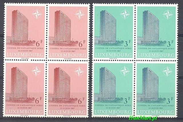 Znaczek Luksemburg 1967 Mi 751-752 Czyste **