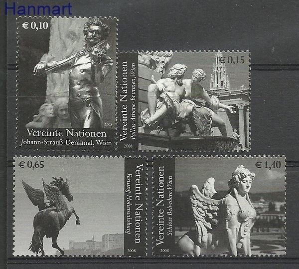 Znaczek Narody Zjednoczone Wiedeń 2008 Mi 522-525 Czyste **