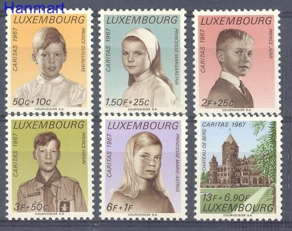 Znaczek Luksemburg 1967 Mi 759-764 Czyste **