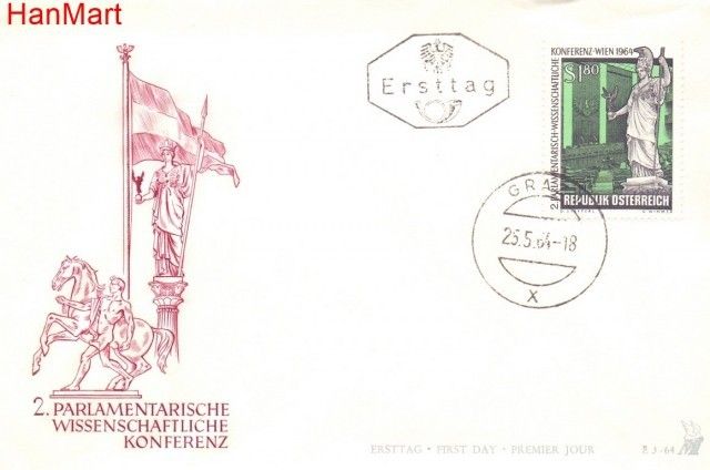Znaczek Austria 1964 Mi 1152 FDC