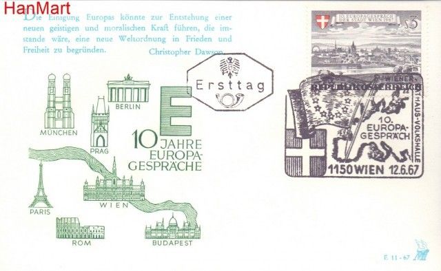 Znaczek Austria 1967 Mi 1241 FDC