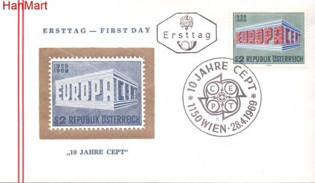 Znaczek Austria 1969 Mi 1291 FDC