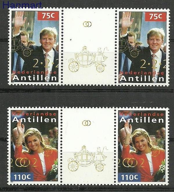 Znaczek Antyle Holenderskie 2002 Mi 1128-1129 Czyste **