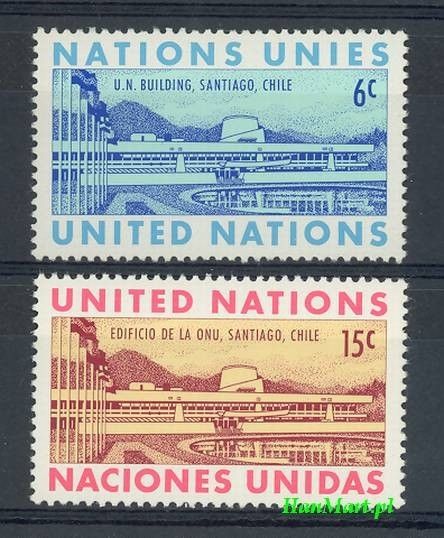 Znaczek Narody Zjednoczone Nowy Jork 1969 Mi 210-211 Czyste **