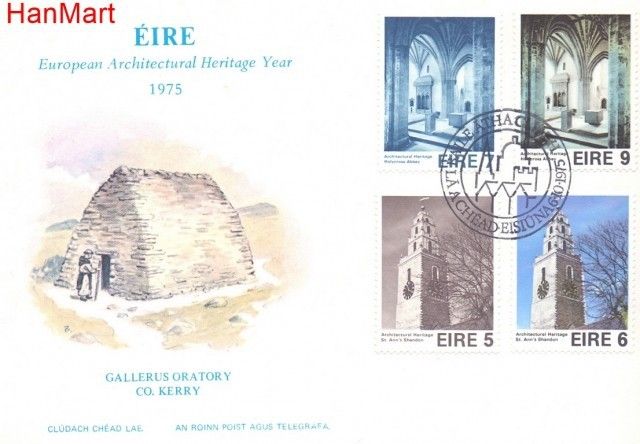 Znaczek Irlandia 1975 Mi 327-330 FDC