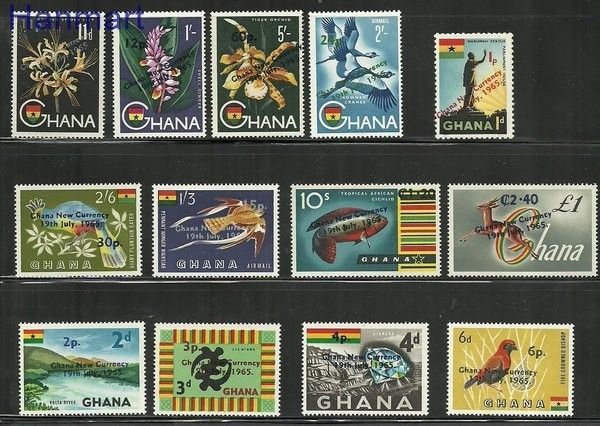 Znaczek Ghana 1965 Mi 224-236 Czyste **