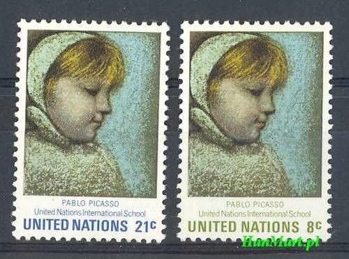 Znaczek Narody Zjednoczone Nowy Jork 1971 Mi 240-241 Czyste **