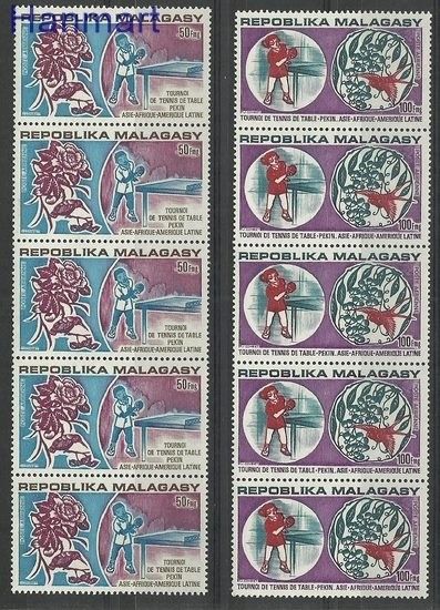 Znaczek Madagaskar 1974 Mi 710-711 Czyste **
