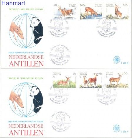 Znaczek Antyle Holenderskie 1992 Mi 739-744 FDC