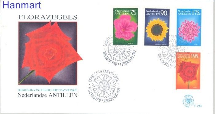 Znaczek Antyle Holenderskie 1993 Mi 768-771 FDC