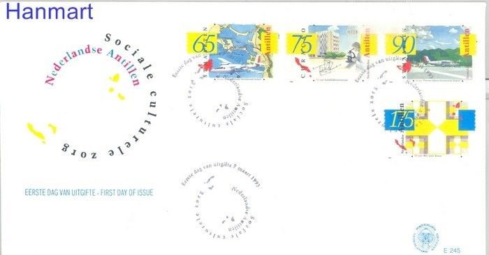 Znaczek Antyle Holenderskie 1993 Mi 772-775 FDC