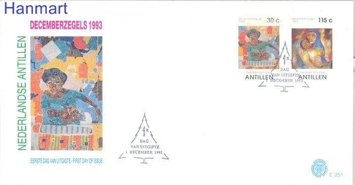 Znaczek Antyle Holenderskie 1993 Mi 792-793 FDC