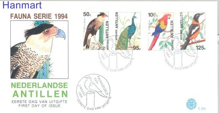 Znaczek Antyle Holenderskie 1994 Mi 798-801 FDC
