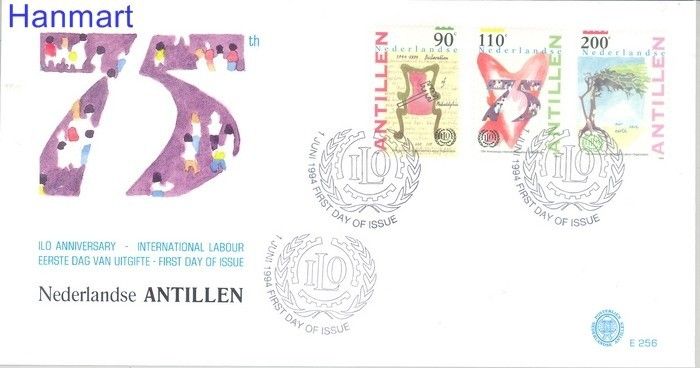Znaczek Antyle Holenderskie 1994 Mi 809-811 FDC
