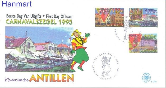 Znaczek Antyle Holenderskie 1995 Mi 824-826 FDC
