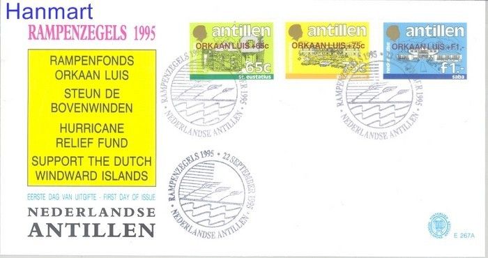 Znaczek Antyle Holenderskie 1995 Mi 843-845 FDC