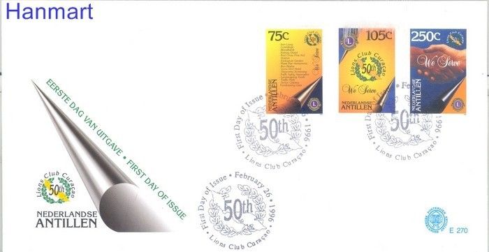 Znaczek Antyle Holenderskie 1996 Mi 857-859 FDC