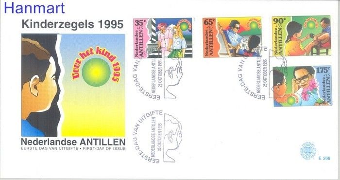 Znaczek Antyle Holenderskie 1995 Mi 851-854 FDC