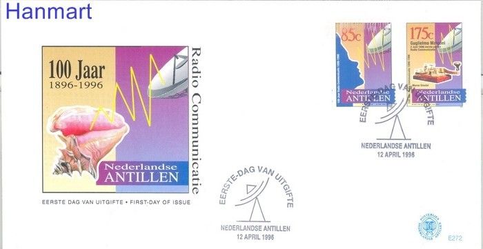 Znaczek Antyle Holenderskie 1996 Mi 862-863 FDC