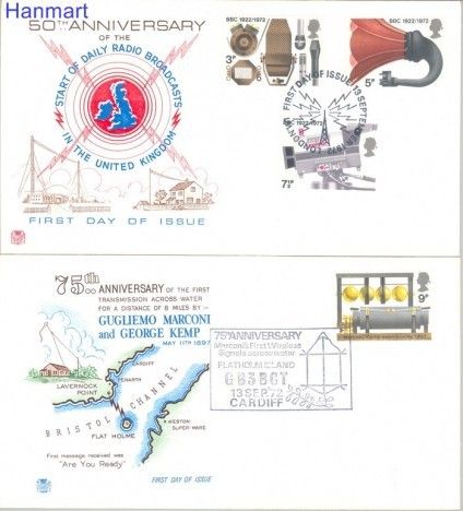 Znaczek Wielka Brytania 1972 Mi 602-605 FDC