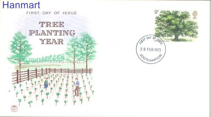 Znaczek Wielka Brytania 1973 Mi 615 FDC