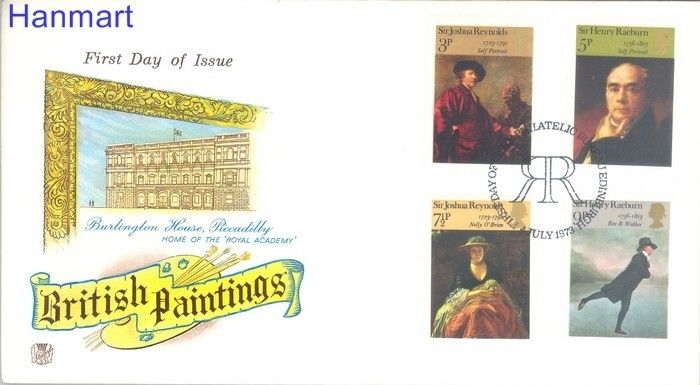 Znaczek Wielka Brytania 1973 Mi 624-627 FDC