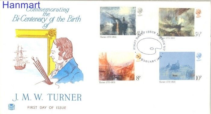 Znaczek Wielka Brytania 1975 Mi 669-672 FDC
