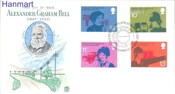Znaczek Wielka Brytania 1976 Mi 702-705 FDC