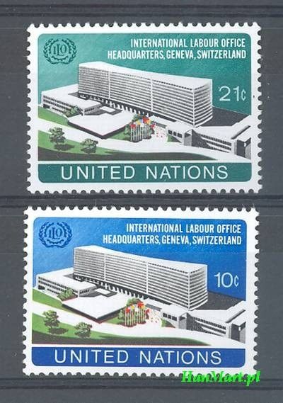Znaczek Narody Zjednoczone Nowy Jork 1974 Mi 264-265 Czyste **