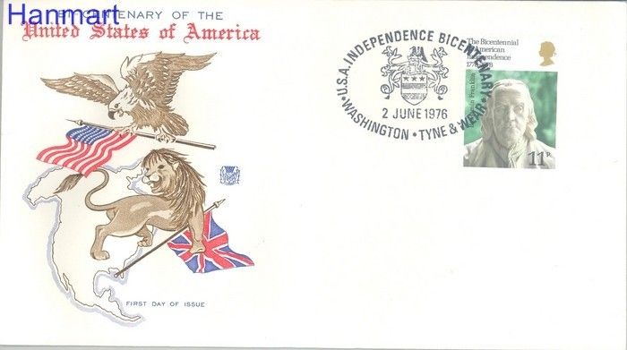 Znaczek Wielka Brytania 1976 Mi 710 FDC