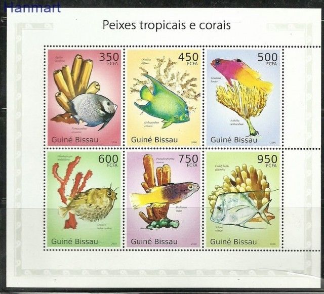 Znaczek Gwinea Bissau 2010 Mi 5073-5078 Czyste **