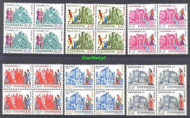 Znaczek Luksemburg 1969 Mi 798-803 Czyste **