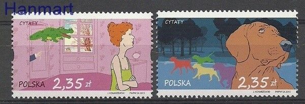 Znaczek Polska 2015 Mi 4790-4791 Fi 4640-4641 Czyste **