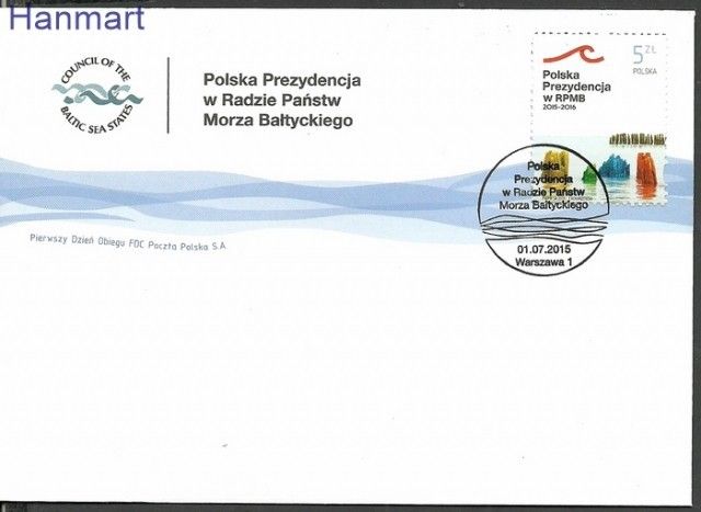 Znaczek Polska 2015 Mi 4776 Fi 4626 FDC
