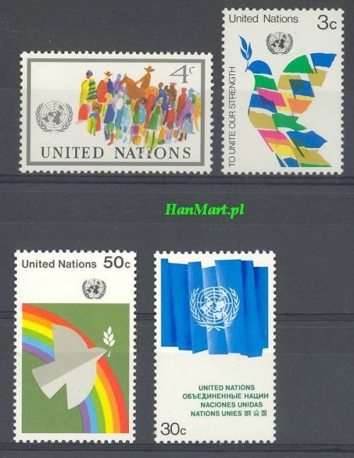 Znaczek Narody Zjednoczone Nowy Jork 1976 Mi 289-292 Czyste **