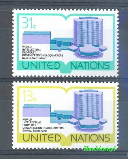 Znaczek Narody Zjednoczone Nowy Jork 1977 Mi 303-304 Czyste **