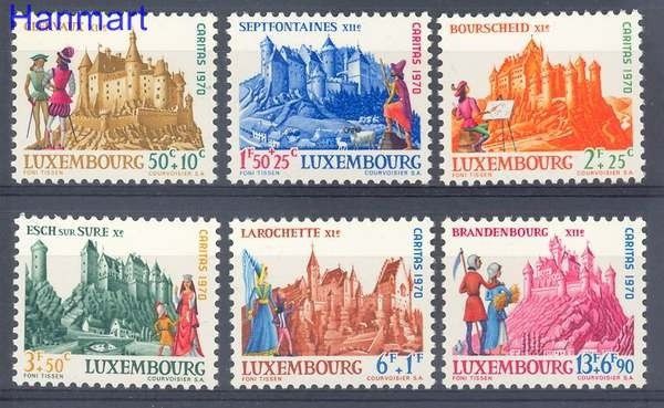 Znaczek Luksemburg 1970 Mi 814-819 Czyste **