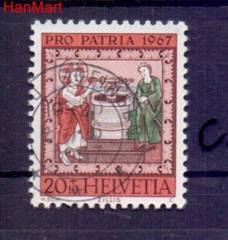 Znaczek Szwajcaria 1967 Stemplowane