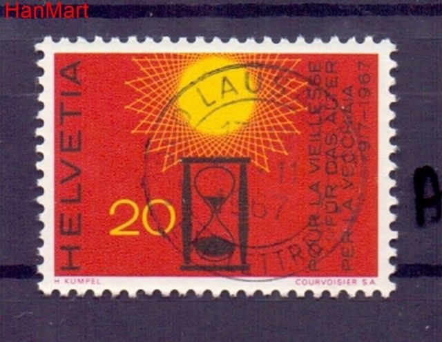 Znaczek Szwajcaria 1967 Stemplowane